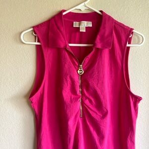 Pink Michael Kors cotton top. Size large.